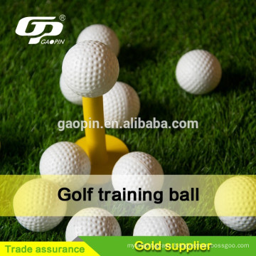 White palstice golf wiffle ball with wholes for training